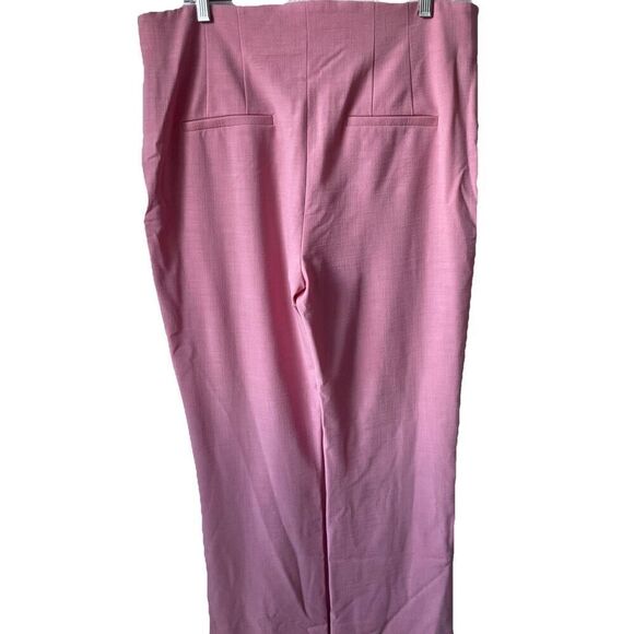 New Veronica Beard Kean Pleated Kick Flare Cropped Pant Peony Womens Size 14 - Picture 6 of 6
